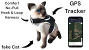 Waterproof GPS Tracker Dog Cat Rechargeable Locator with Battery Alert Size:XS