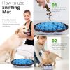 Adjustable Snuffle Foraging mat Dog Mental Puzzle Interactive Stimulation Toys for Smell Training and Slow Eating Stress Relief for Feeding Dog